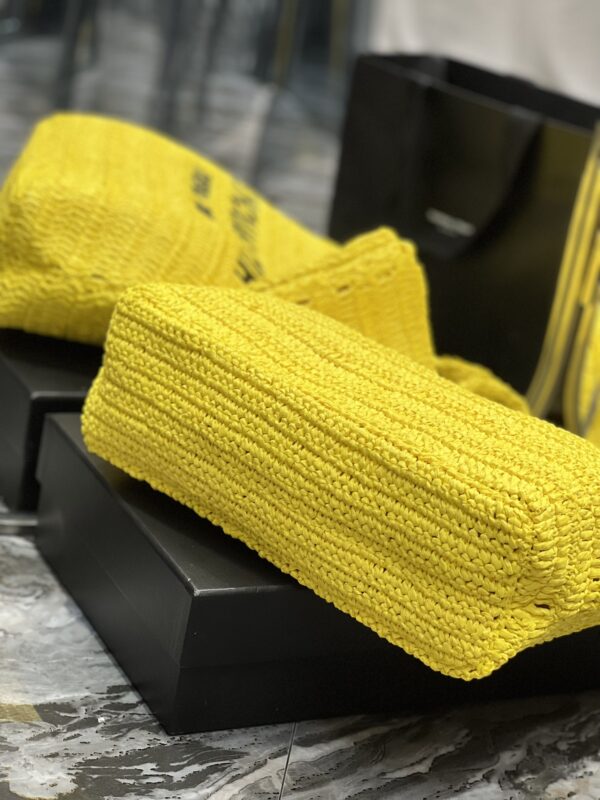 [REP 1:1] Saint Laurent Rive Gauche Supple Tote Bag Yellow For Women, Women's Bags 15in/38cm YSL