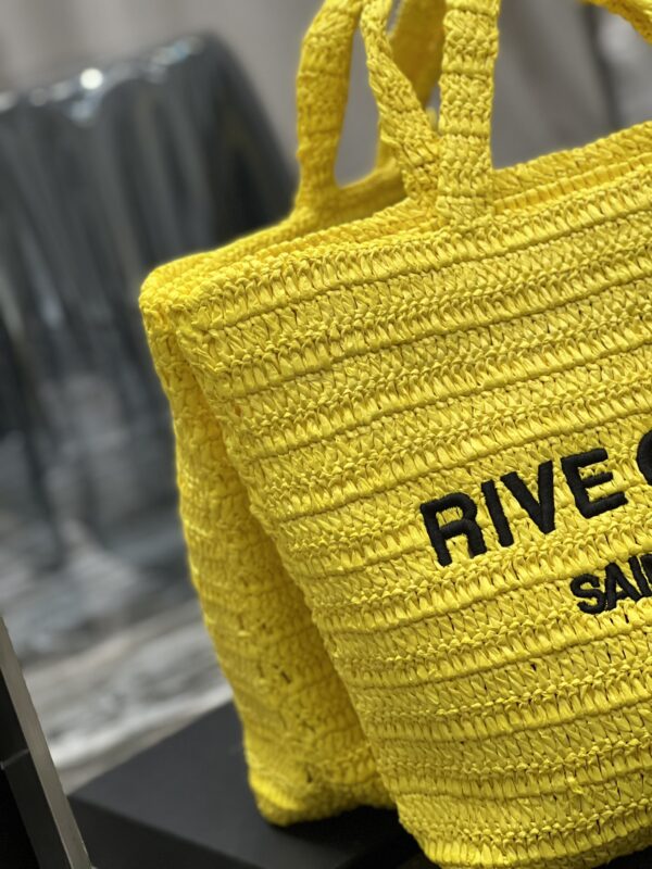 [REP 1:1] Saint Laurent Rive Gauche Supple Tote Bag Yellow For Women, Women's Bags 15in/38cm YSL