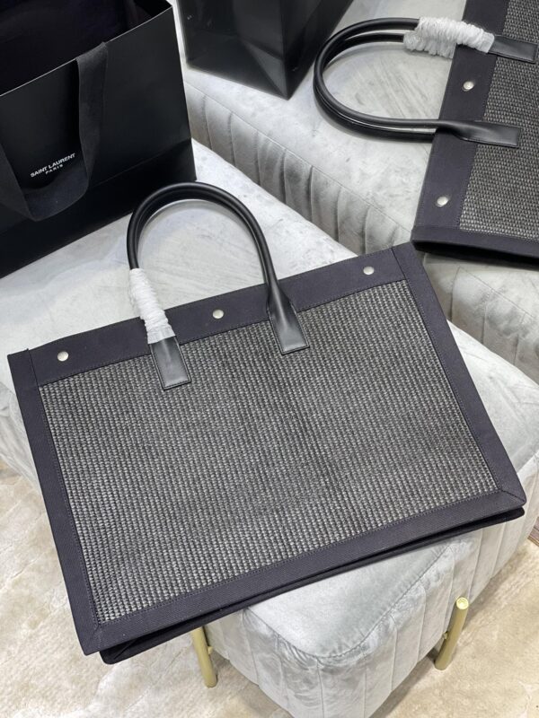 [REP 1:1] Saint Laurent Rive Gauche Tote Bag Grey For Women, Women's Bags 18.9in/48cm YSL