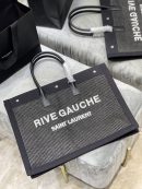 [REP 1:1] Saint Laurent Rive Gauche Tote Bag Grey For Women, Women's Bags 18.9in/48cm YSL