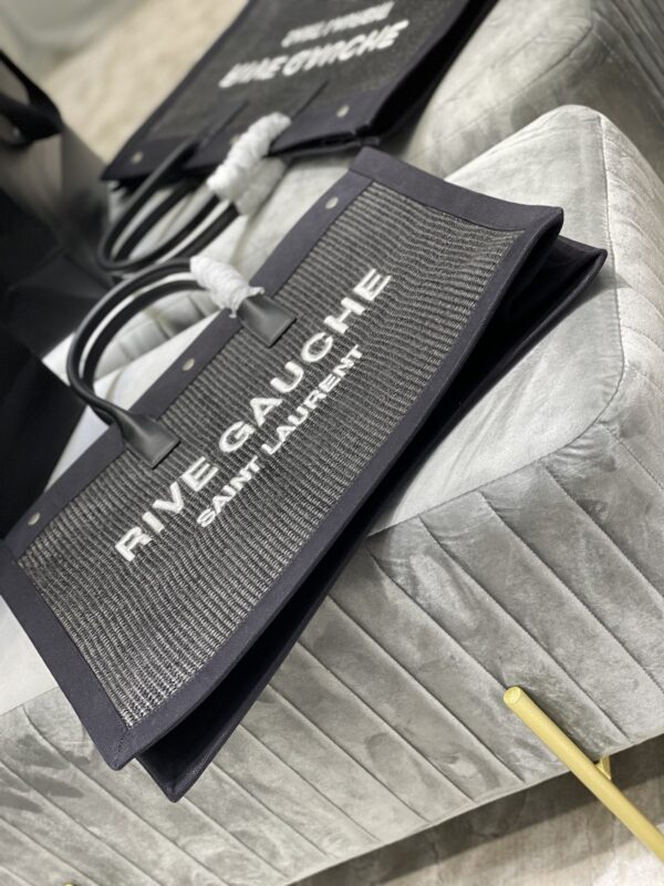 [REP 1:1] Saint Laurent Rive Gauche Tote Bag Grey For Women, Women's Bags 18.9in/48cm YSL
