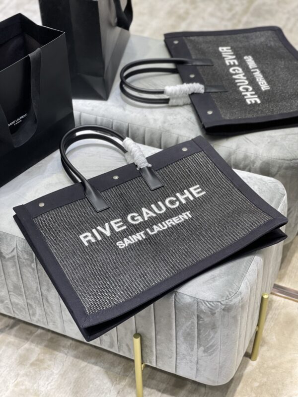 [REP 1:1] Saint Laurent Rive Gauche Tote Bag Grey For Women, Women's Bags 18.9in/48cm YSL
