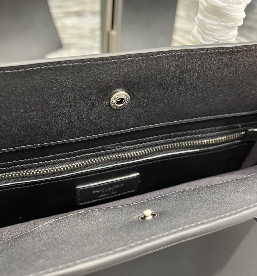 [REP 1:1] Saint Laurent Rive Gauche Tote Bag In Black For Women 18.9in/48cm YSL 587273CWTFE1000