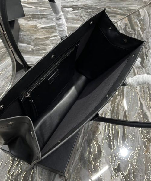 [REP 1:1] Saint Laurent Rive Gauche Tote Bag In Black For Women 18.9in/48cm YSL 587273CWTFE1000