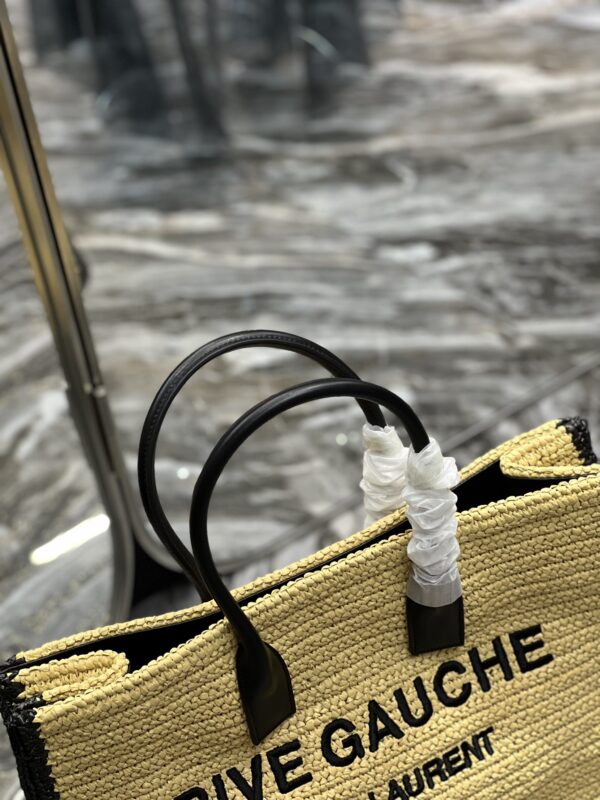 [REP 1:1] Saint Laurent Rive Gauche Tote Bag In Raffia For Women 18.9in/48cm YSL 685742GAAAG2099