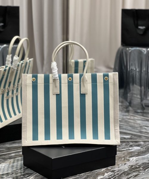 [REP 1:1] Saint Laurent Rive Gauche Tote Bag In Water Green For Women 18.9in/48cm YSL 499290FAAD51680