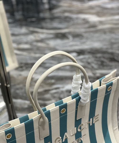 [REP 1:1] Saint Laurent Rive Gauche Tote Bag In Water Green For Women 18.9in/48cm YSL 499290FAAD51680