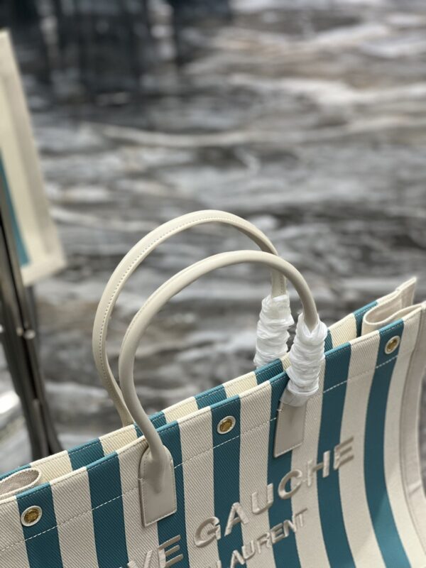 [REP 1:1] Saint Laurent Rive Gauche Tote Bag In Water Green For Women 18.9in/48cm YSL 499290FAAD51680