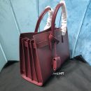[REP 1:1] Saint Laurent Sac De Jour Baby In Shiny Burgundy For Women 10.2in/26cm YSL