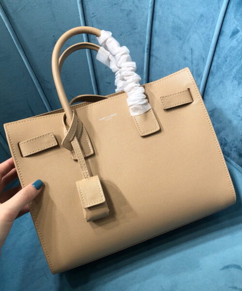 [REP 1:1] Saint Laurent Sac De Jour Baby In Shiny Dark Beige For Women 10.2in/26cm YSL 42186302G9W2721