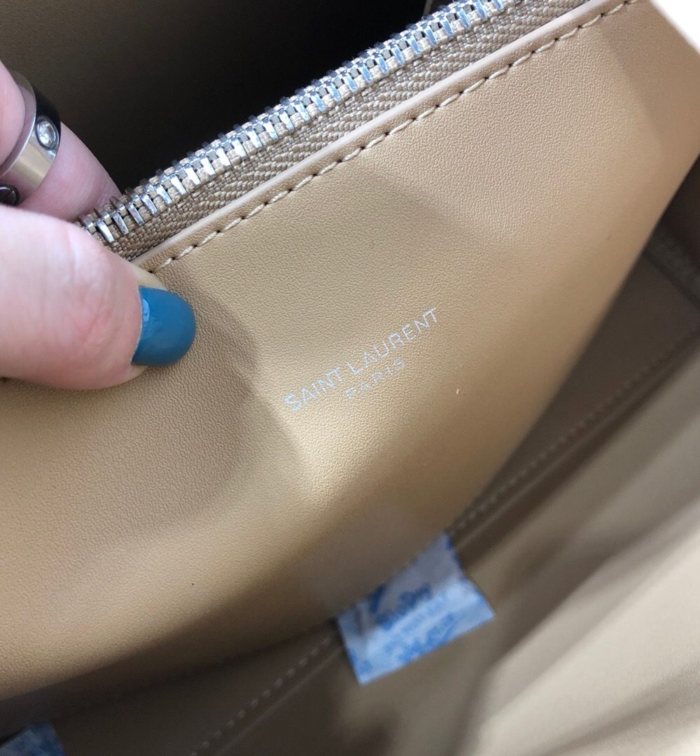 [REP 1:1] Saint Laurent Sac De Jour Baby In Shiny Dark Beige For Women 10.2in/26cm YSL 42186302G9W2721