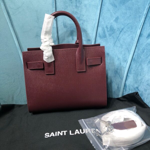 [REP 1:1] Saint Laurent Sac De Jour Nano Burgundy For Women 8.6in/22cm YSL