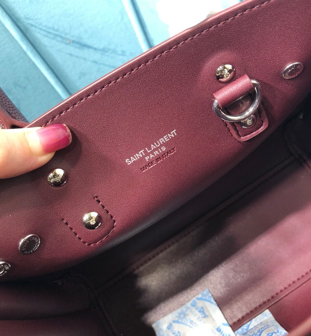 [REP 1:1] Saint Laurent Sac De Jour Nano Burgundy For Women 8.6in/22cm YSL