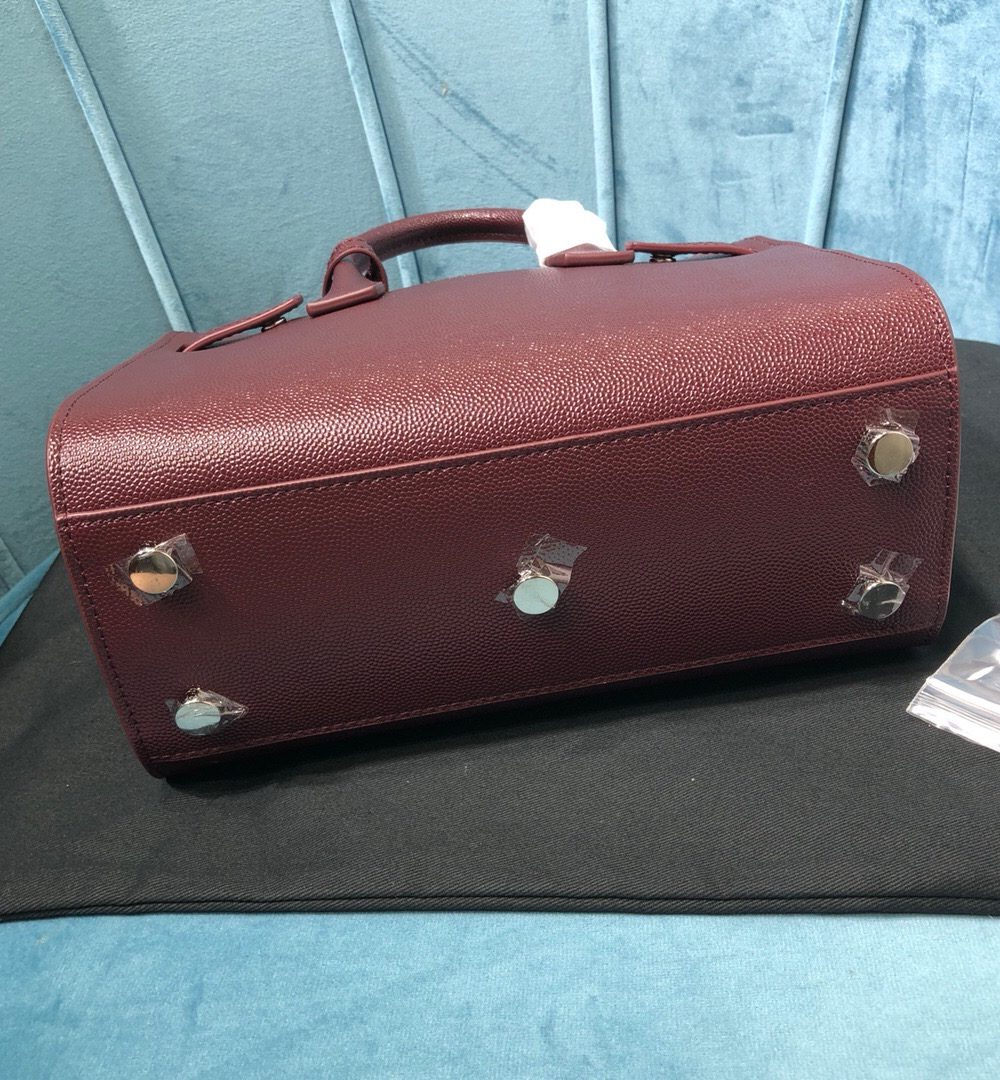 [REP 1:1] Saint Laurent Sac De Jour Nano Burgundy For Women 8.6in/22cm YSL