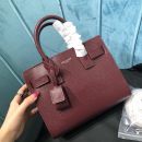 [REP 1:1] Saint Laurent Sac De Jour Nano Burgundy For Women 8.6in/22cm YSL