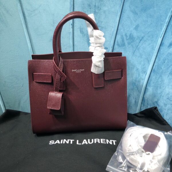 [REP 1:1] Saint Laurent Sac De Jour Nano Burgundy For Women 8.6in/22cm YSL
