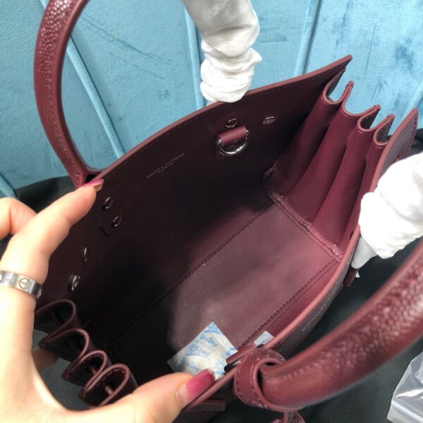 [REP 1:1] Saint Laurent Sac De Jour Nano Burgundy For Women 8.6in/22cm YSL