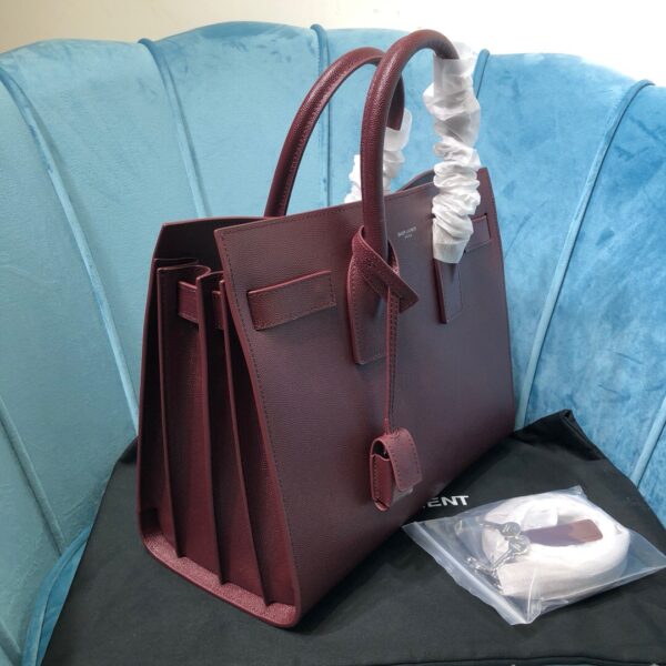 [REP 1:1] Saint Laurent Sac De Jour Small Burgundy For Women 12.5in/32cm YSL