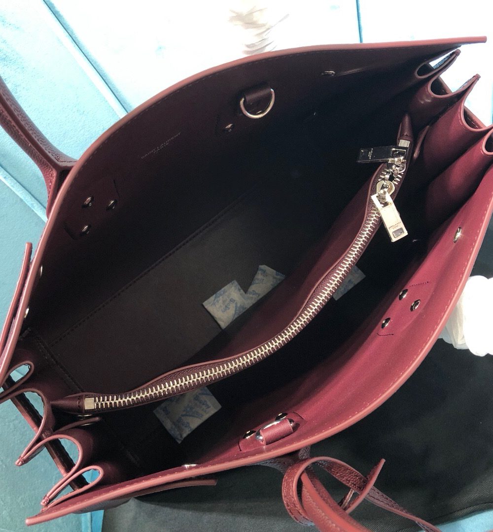 [REP 1:1] Saint Laurent Sac De Jour Small Burgundy For Women 12.5in/32cm YSL