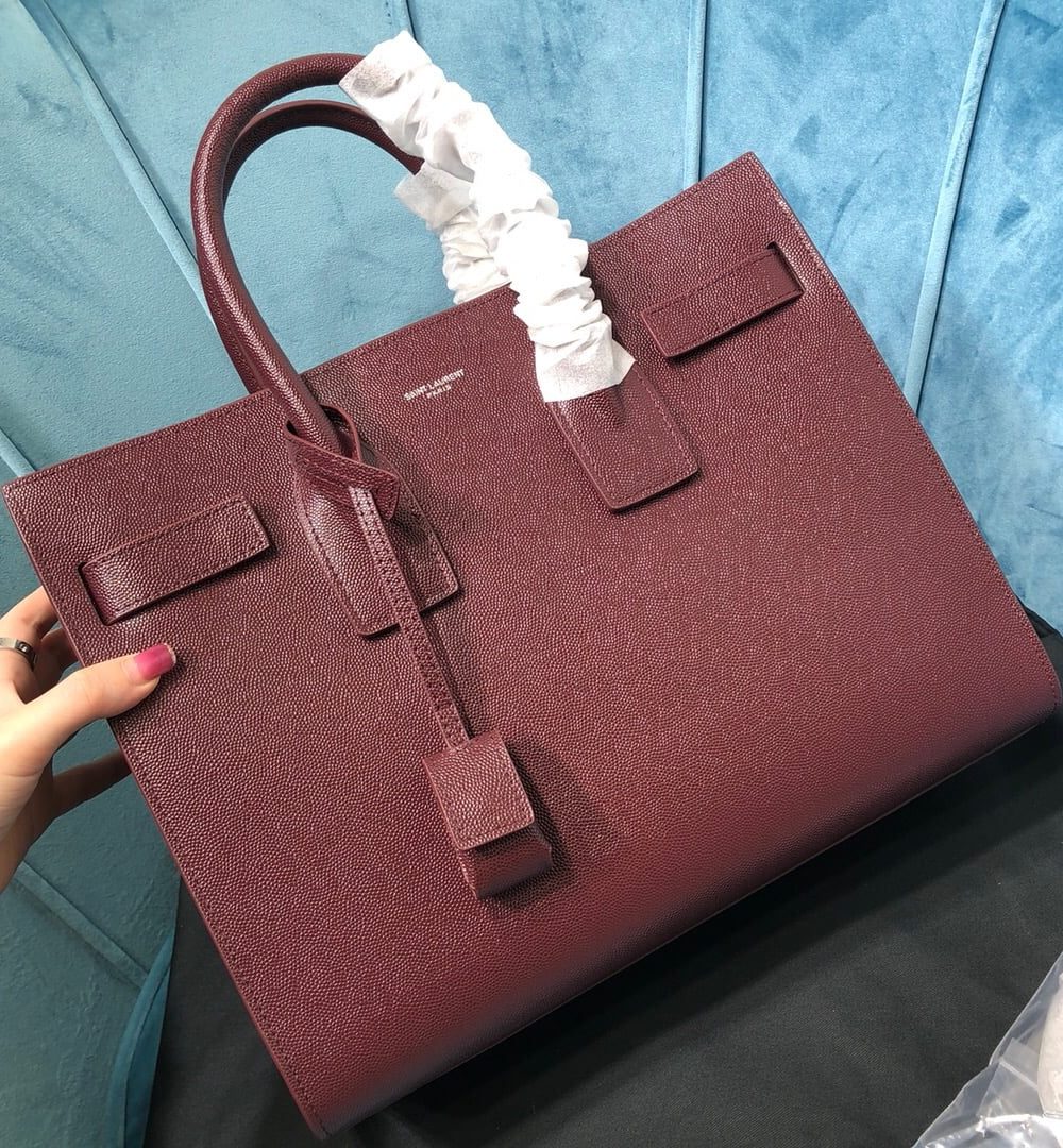 [REP 1:1] Saint Laurent Sac De Jour Small Burgundy For Women 12.5in/32cm YSL