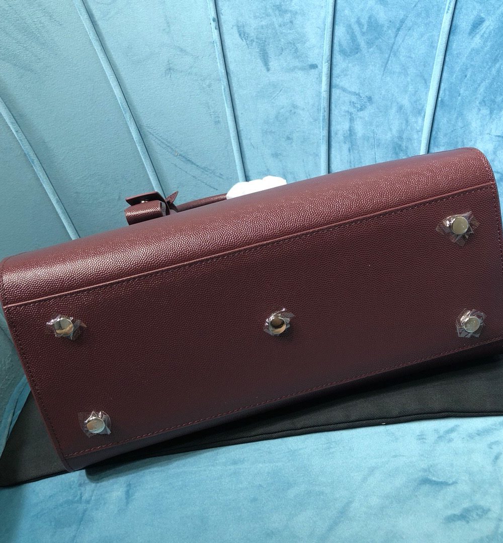 [REP 1:1] Saint Laurent Sac De Jour Small Burgundy For Women 12.5in/32cm YSL