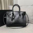 [REP 1:1] Saint Laurent Sac De Jour Small In Embossed Crocodile Black For Women 12.5in/32cm YSL  378299DND1N1000