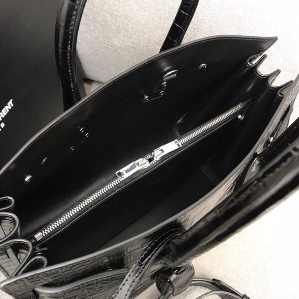 [REP 1:1] Saint Laurent Sac De Jour Small In Embossed Crocodile Black For Women 12.5in/32cm YSL  378299DND1N1000