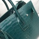 [REP 1:1] Saint Laurent Sac De Jour Small In Embossed Crocodile Green For Women 12.5in/32cm YSL