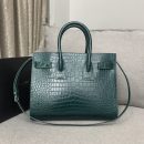 [REP 1:1] Saint Laurent Sac De Jour Small In Embossed Crocodile Green For Women 12.5in/32cm YSL