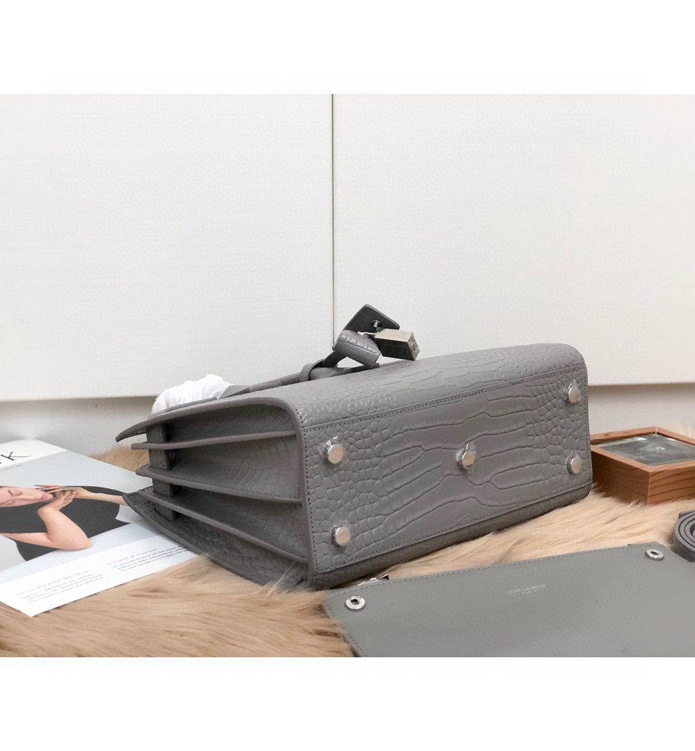 [REP 1:1] Saint Laurent Sac De Jour Small In-Gray For Women 12.5in/32cm YSL