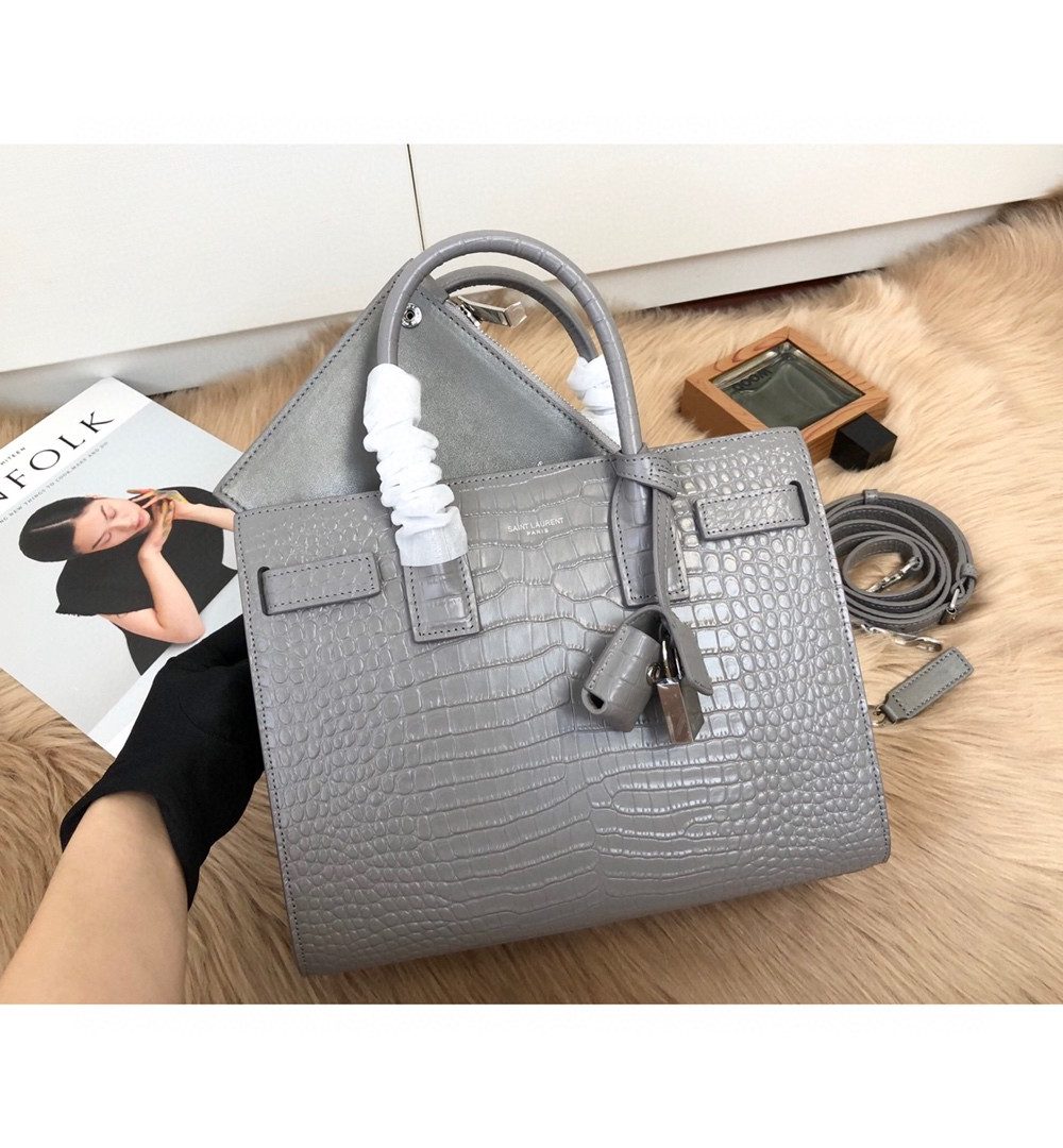 [REP 1:1] Saint Laurent Sac De Jour Small In-Gray For Women 12.5in/32cm YSL