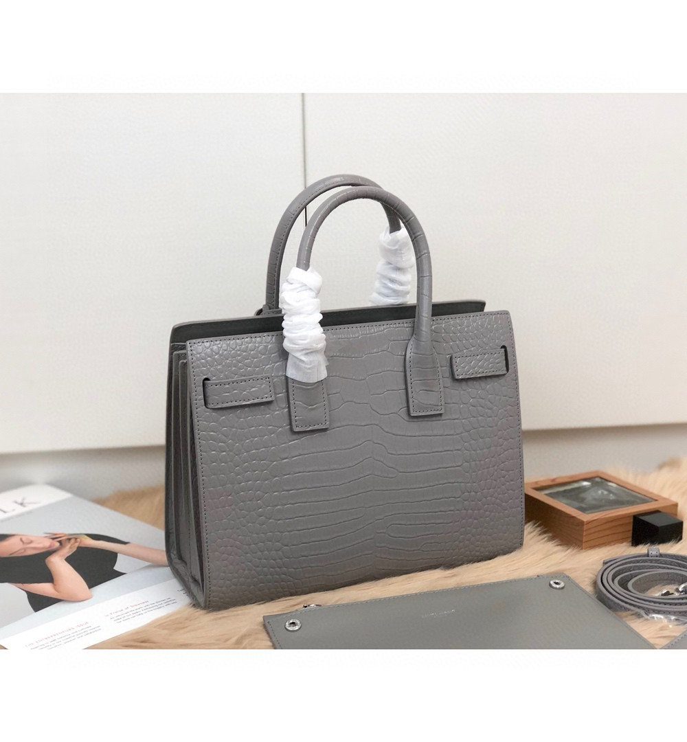 [REP 1:1] Saint Laurent Sac De Jour Small In-Gray For Women 12.5in/32cm YSL