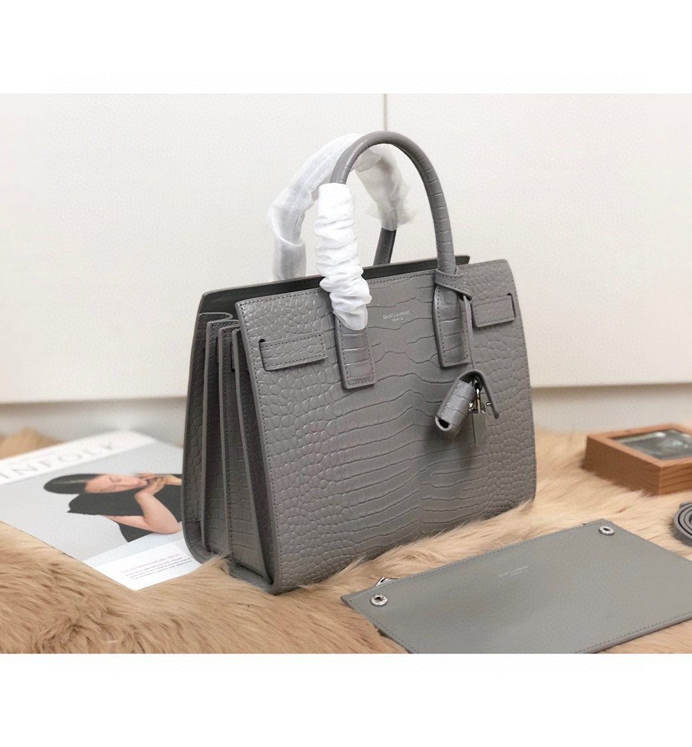 [REP 1:1] Saint Laurent Sac De Jour Small In-Gray For Women 12.5in/32cm YSL