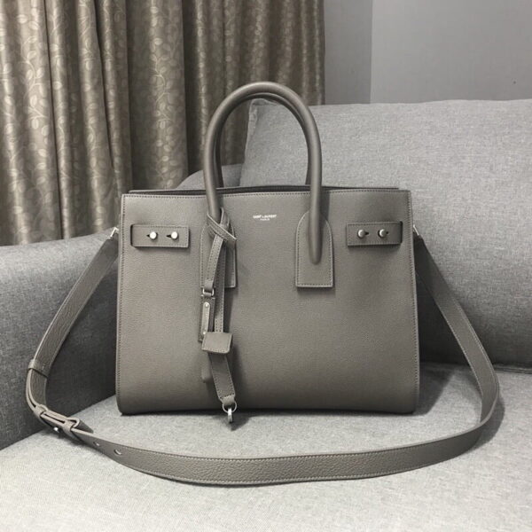 [REP 1:1] Saint Laurent Sac De Jour Small Stone Grey For Women 12.5in/32cm YSL
