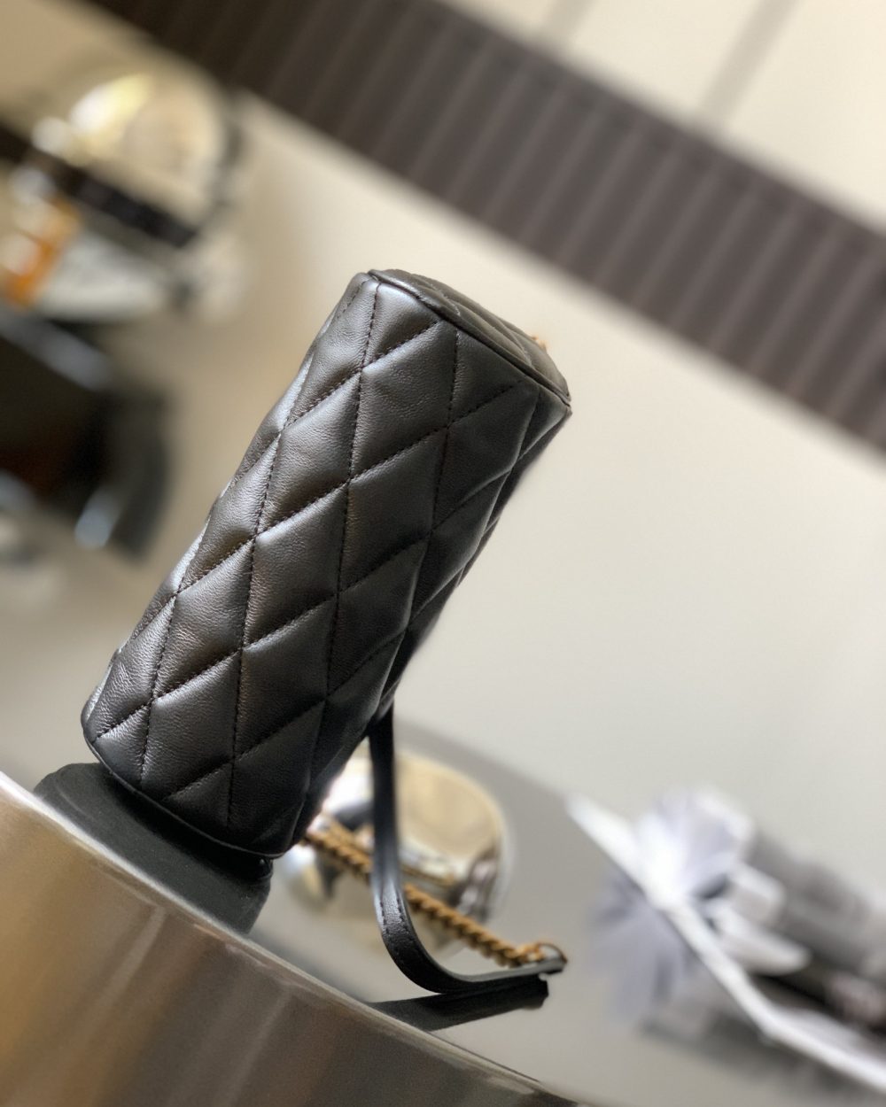 [REP 1:1] Saint Laurent Sade Mini Tube Bag For Women 7.9in/20cm Black YSL 699703AAAJU1000