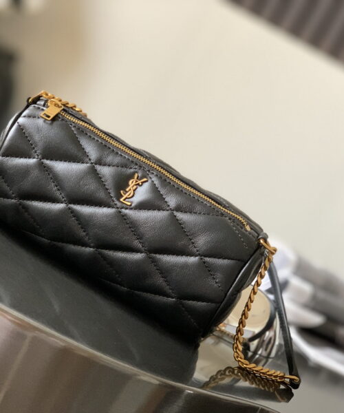 [REP 1:1] Saint Laurent Sade Mini Tube Bag For Women 7.9in/20cm Black YSL 699703AAAJU1000