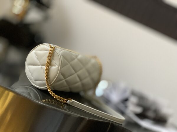 [REP 1:1] Saint Laurent Sade Mini Tube Bag For Women 7.9in/20cm Vintage White YSL 699703AAAJU9207