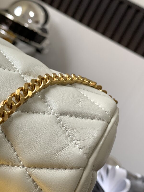 [REP 1:1] Saint Laurent Sade Mini Tube Bag For Women 7.9in/20cm Vintage White YSL 699703AAAJU9207