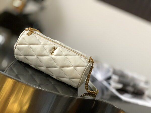 [REP 1:1] Saint Laurent Sade Mini Tube Bag For Women 7.9in/20cm Vintage White YSL 699703AAAJU9207