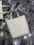 [REP 1:1] Saint Laurent Shopping Bag White Toy In Supple For Women 11in/28cm YSL 600307CSV0J9207