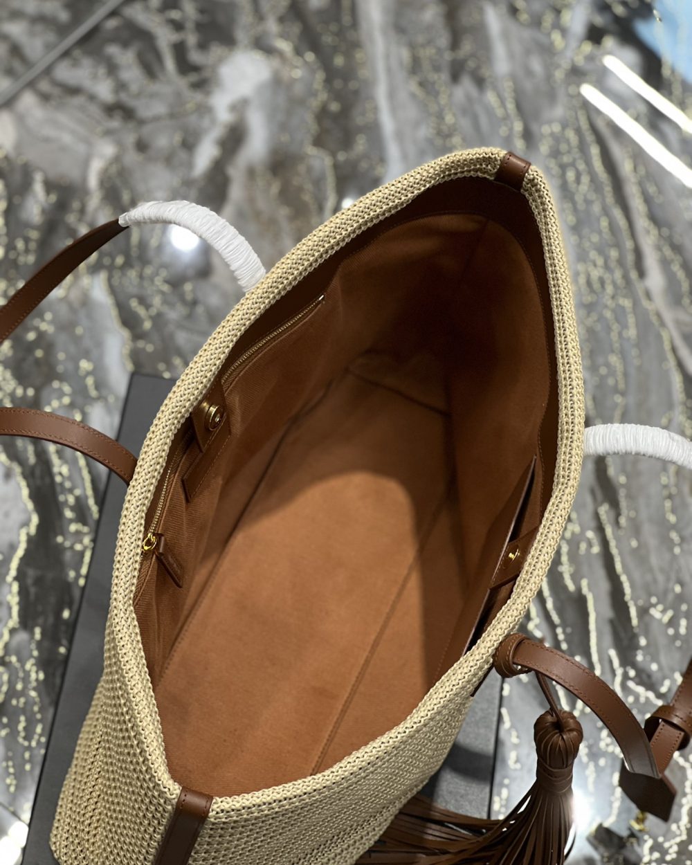 [REP 1:1] Saint Laurent Shopping E/W Beige For Women, Women's Bags 14.6in/37cm YSL