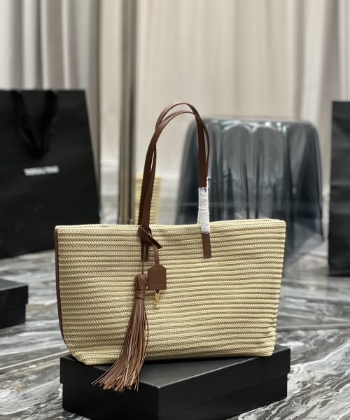 [REP 1:1] Saint Laurent Shopping E/W Beige For Women, Women's Bags 14.6in/37cm YSL