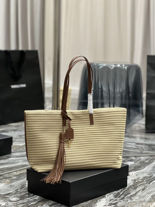 [REP 1:1] Saint Laurent Shopping E/W Beige For Women, Women's Bags 14.6in/37cm YSL