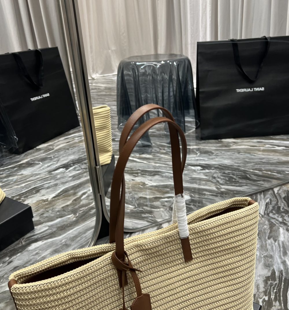 [REP 1:1] Saint Laurent Shopping E/W Beige For Women, Women's Bags 14.6in/37cm YSL