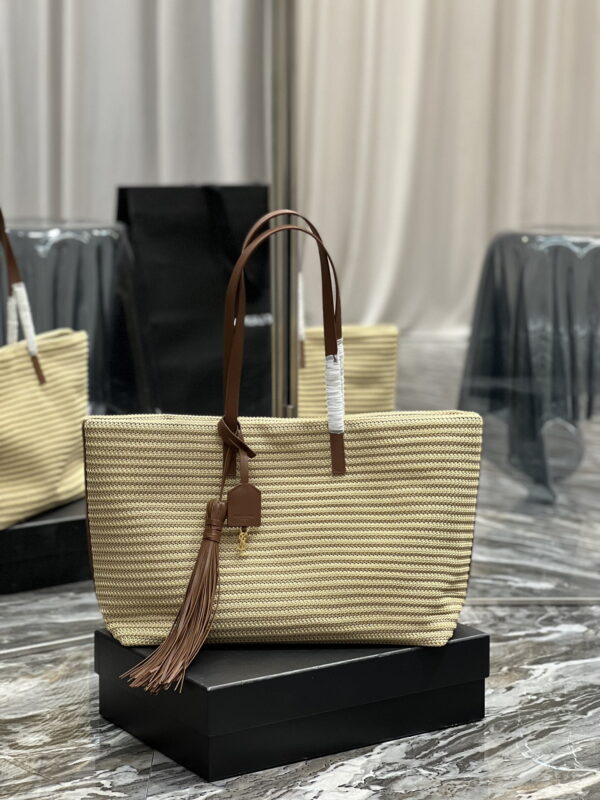 [REP 1:1] Saint Laurent Shopping E/W Beige For Women, Women's Bags 14.6in/37cm YSL