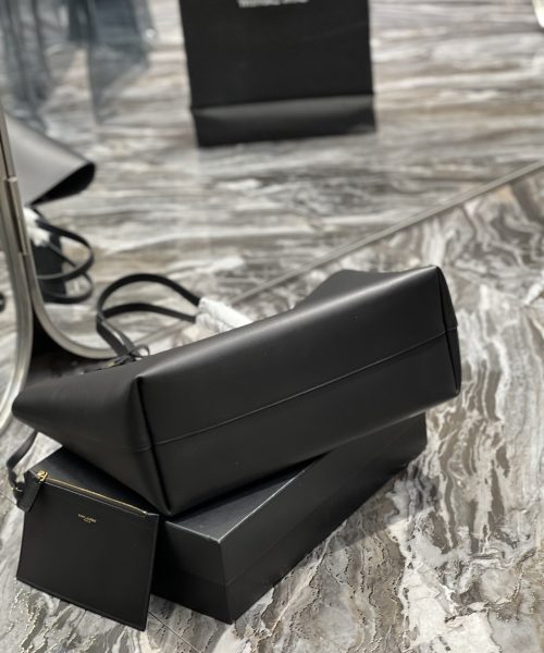 [REP 1:1] Saint Laurent Shopping E/W Tote Bag Black With Gold Hardware For Women 14.5in/38cm YSL 600281CSV0J1000