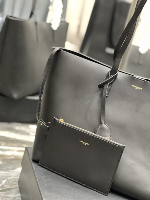 [REP 1:1] Saint Laurent Shopping E/W Tote Bag Black With Gold Hardware For Women 14.5in/38cm YSL 600281CSV0J1000