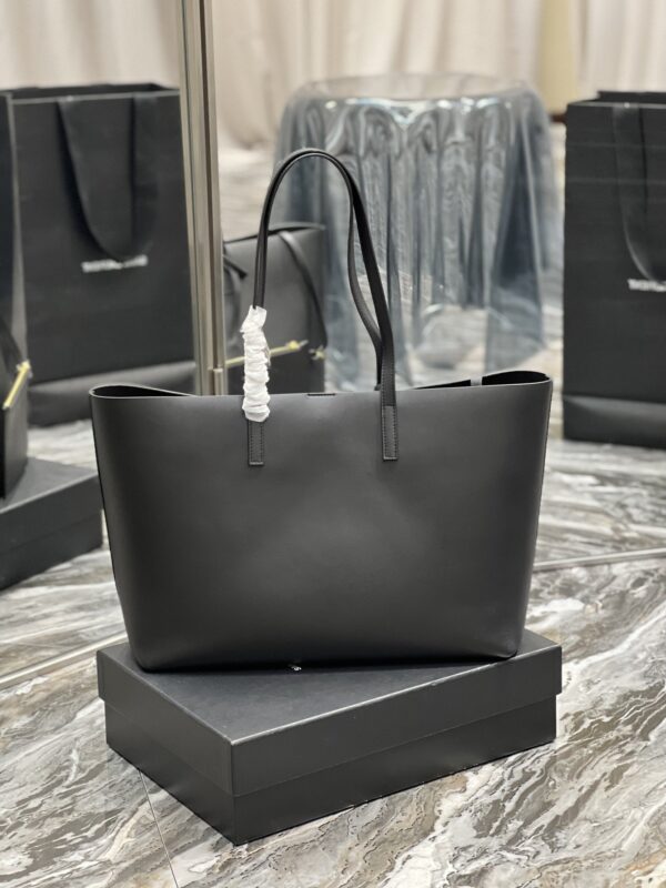 [REP 1:1] Saint Laurent Shopping E/W Tote Bag Black With Gold Hardware For Women 14.5in/38cm YSL 600281CSV0J1000