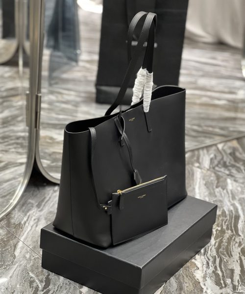 [REP 1:1] Saint Laurent Shopping E/W Tote Bag Black With Gold Hardware For Women 14.5in/38cm YSL 600281CSV0J1000