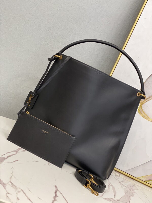 [REP 1:1] Saint Laurent Shopping N/S In Supple Black For Women 13.7in/35cm YSL 600306CSV0J1000
